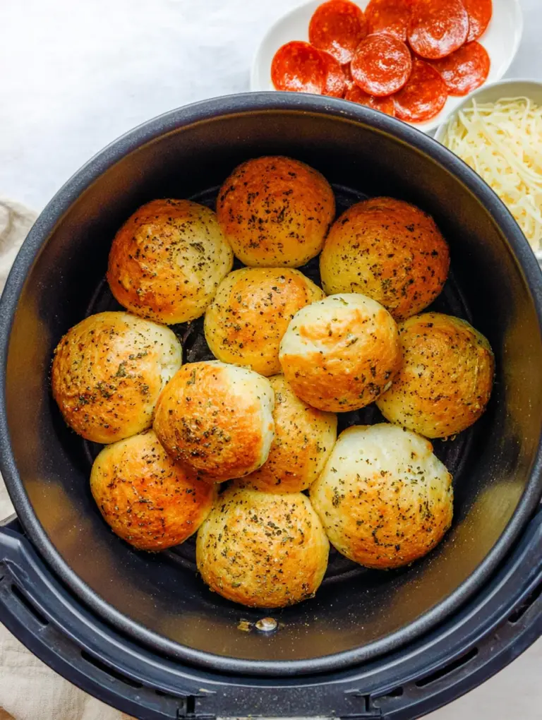 Air Fryer Pizza Bombs