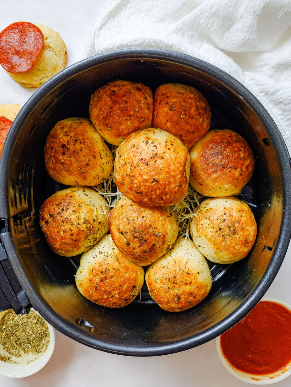 Air Fryer Pizza Bombs