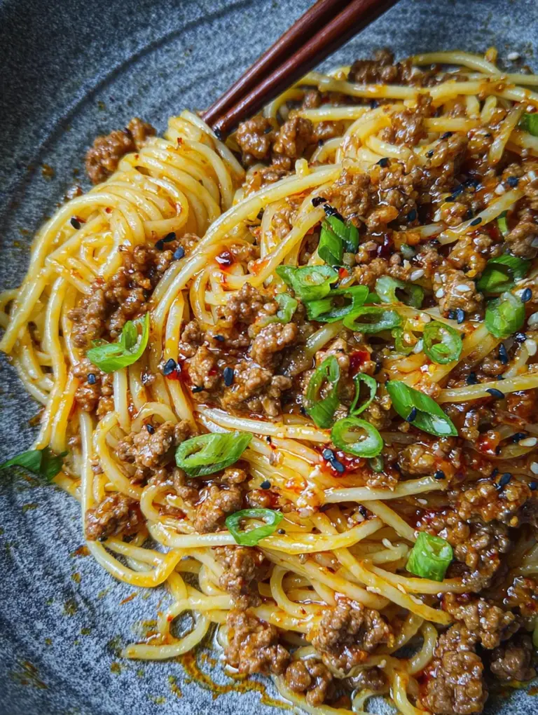 Asian Ground Beef Noodles