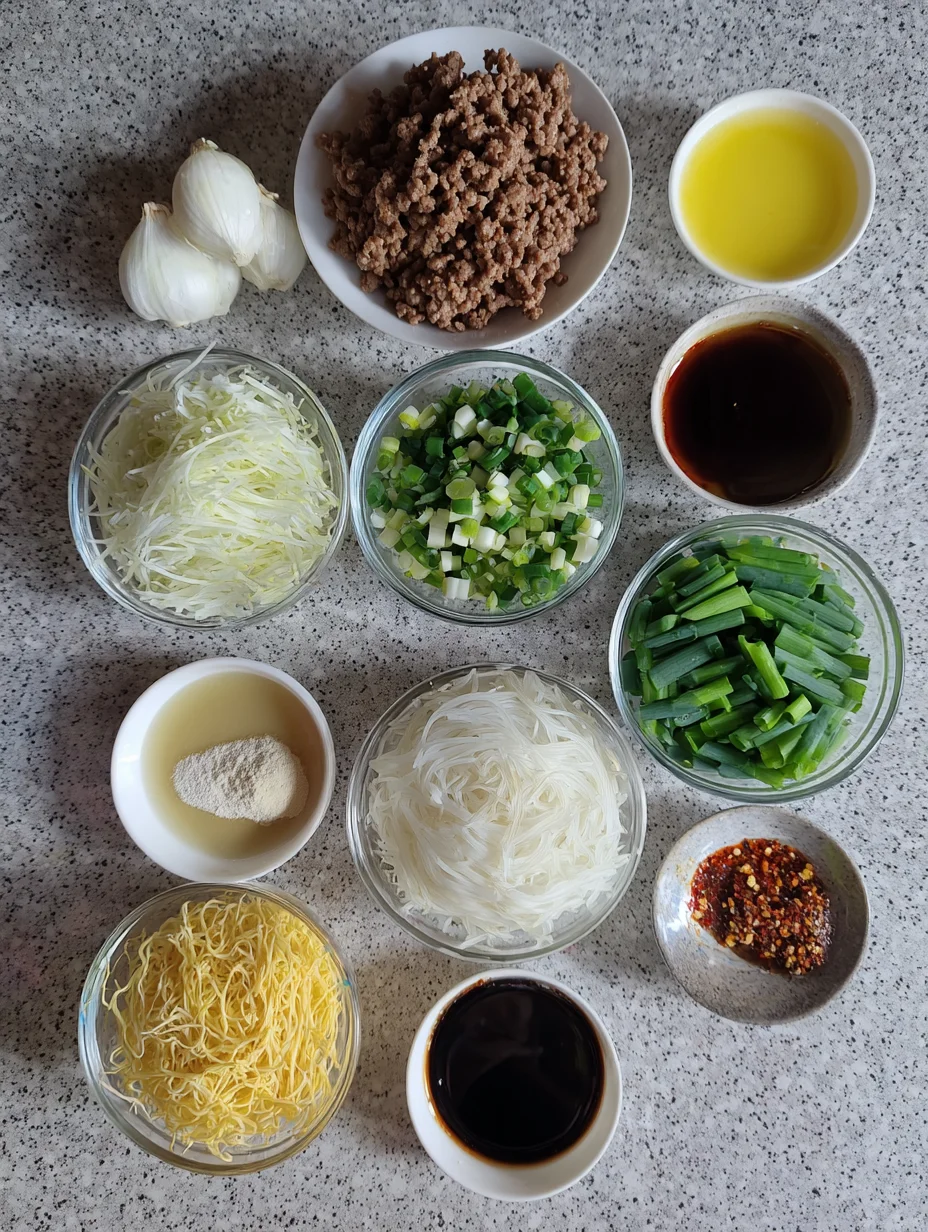 Asian Ground Beef Noodles