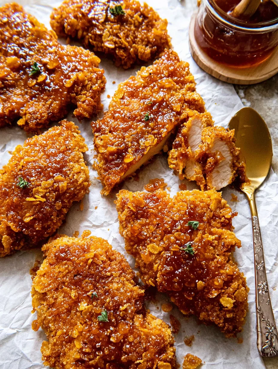 Baked Crunchy Hot Honey Chicken