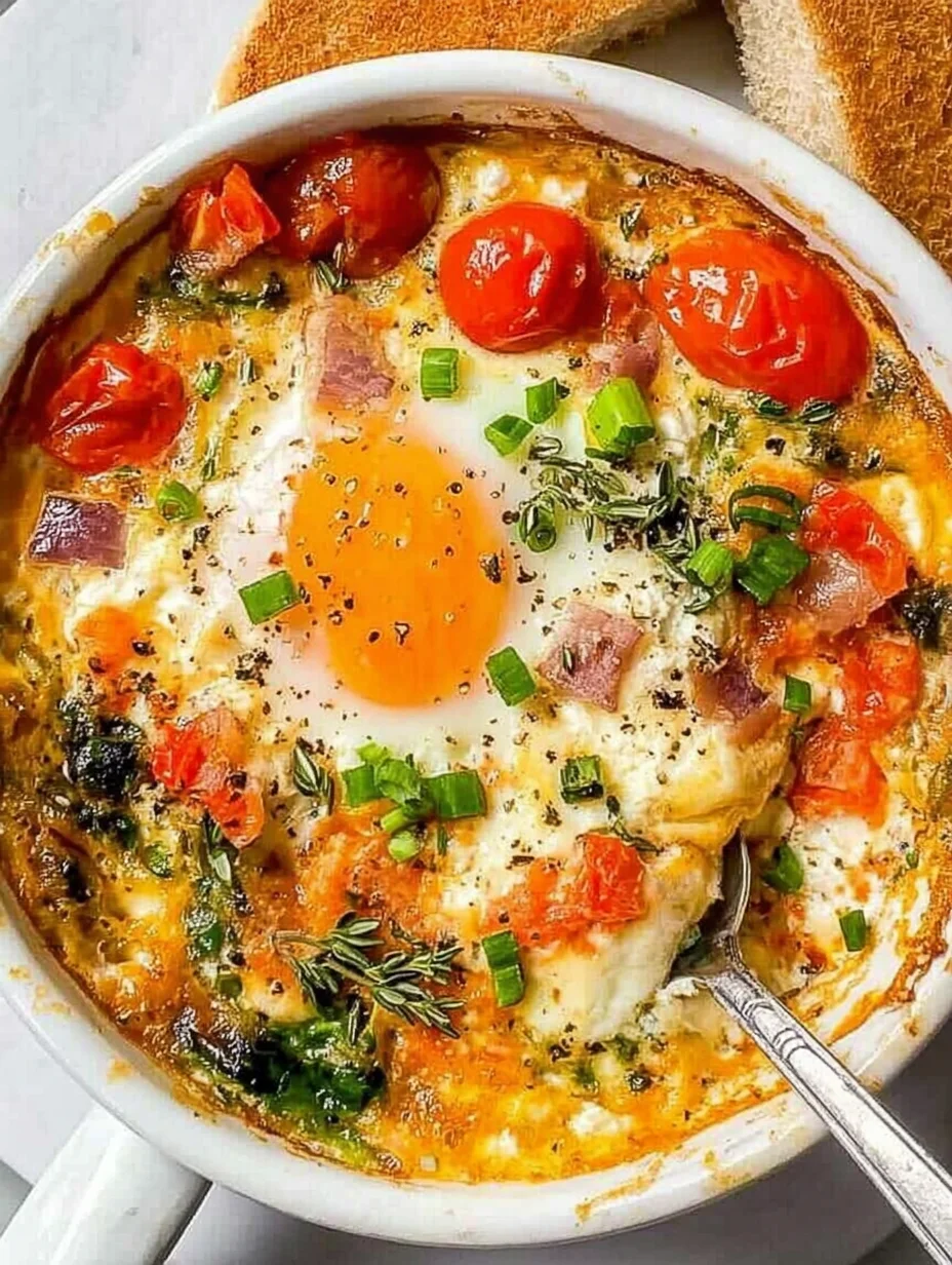 Baked Feta Eggs