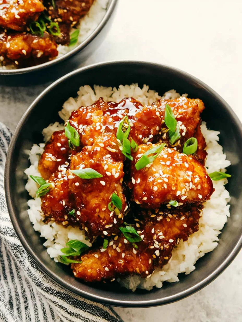 Baked Honey Sesame Chicken