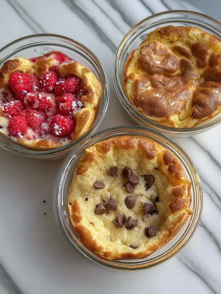 Baked Protein Pancake Bowls