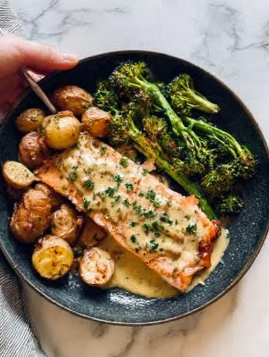 Baked Salmon with Amazing Lemon Sauce