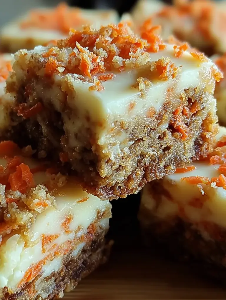 Carrot Cake Cream Cheese Bars