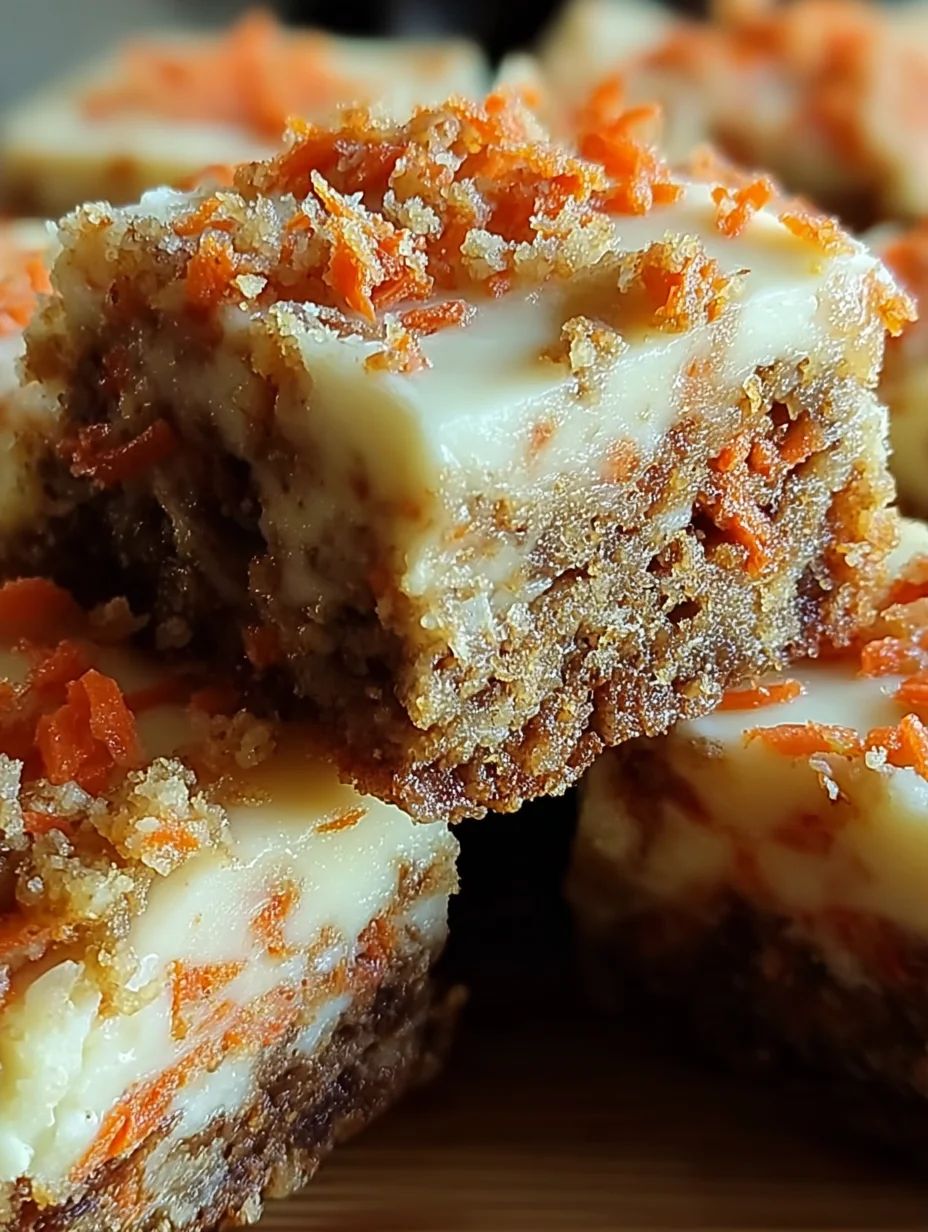 Carrot Cake Cream Cheese Bars