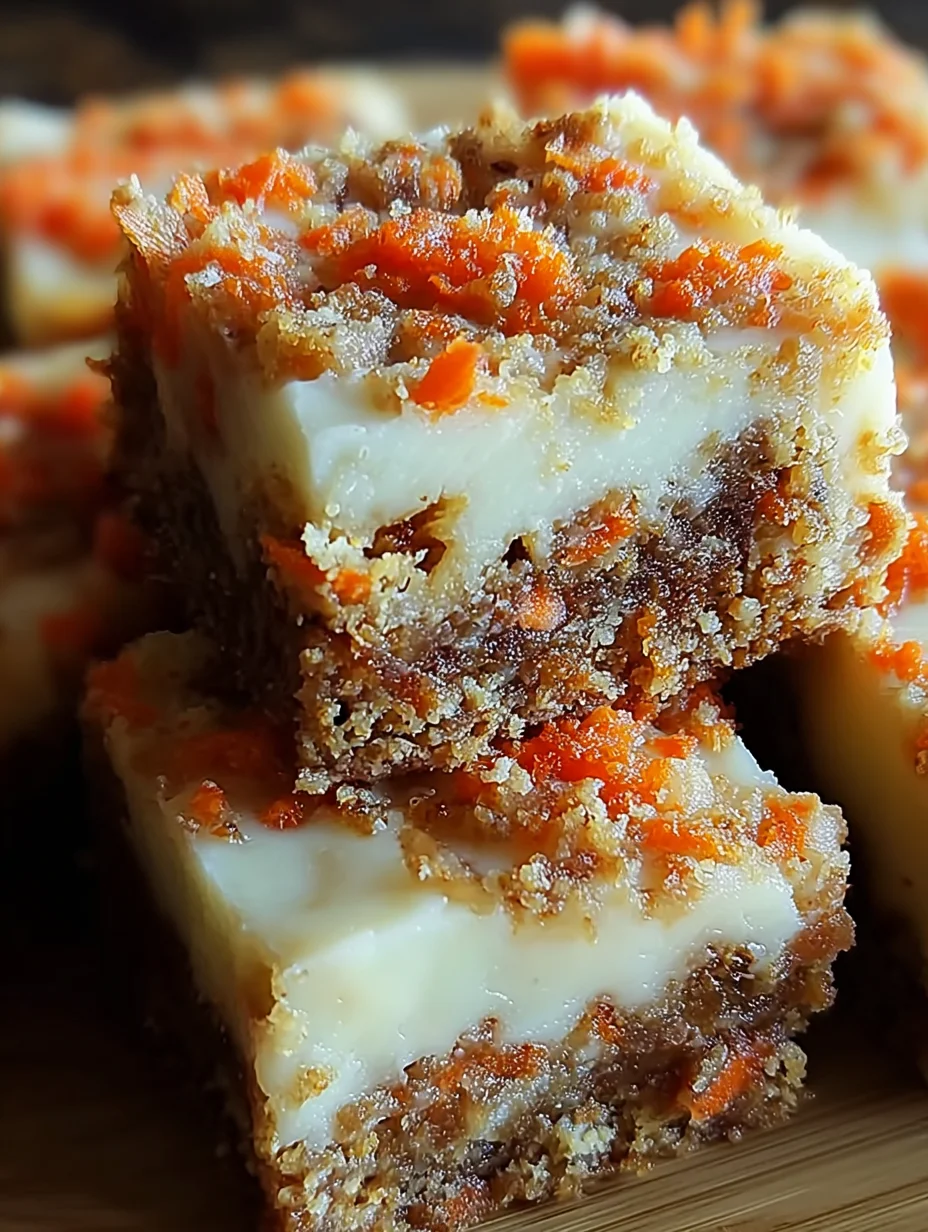 Carrot Cake Cream Cheese Bars