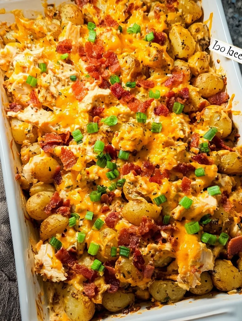 Chicken Bacon Ranch Casserole with Potatoes