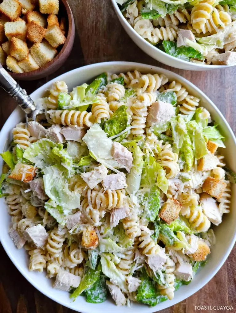 Chicken Caesar Pasta Salad
