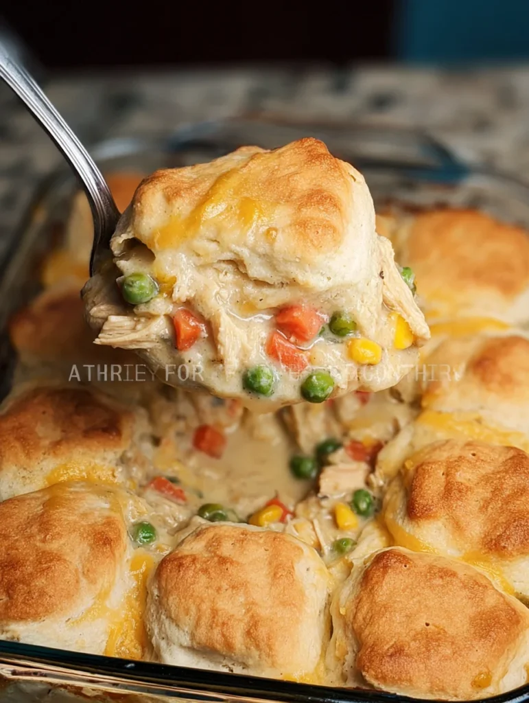 Chicken Pot Pie with Biscuits