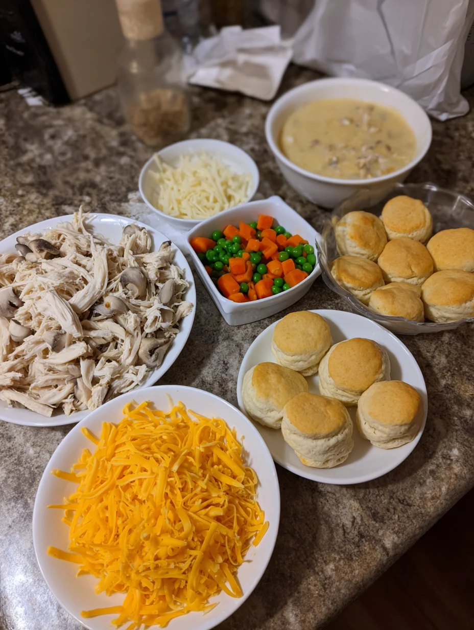 Chicken Pot Pie with Biscuits