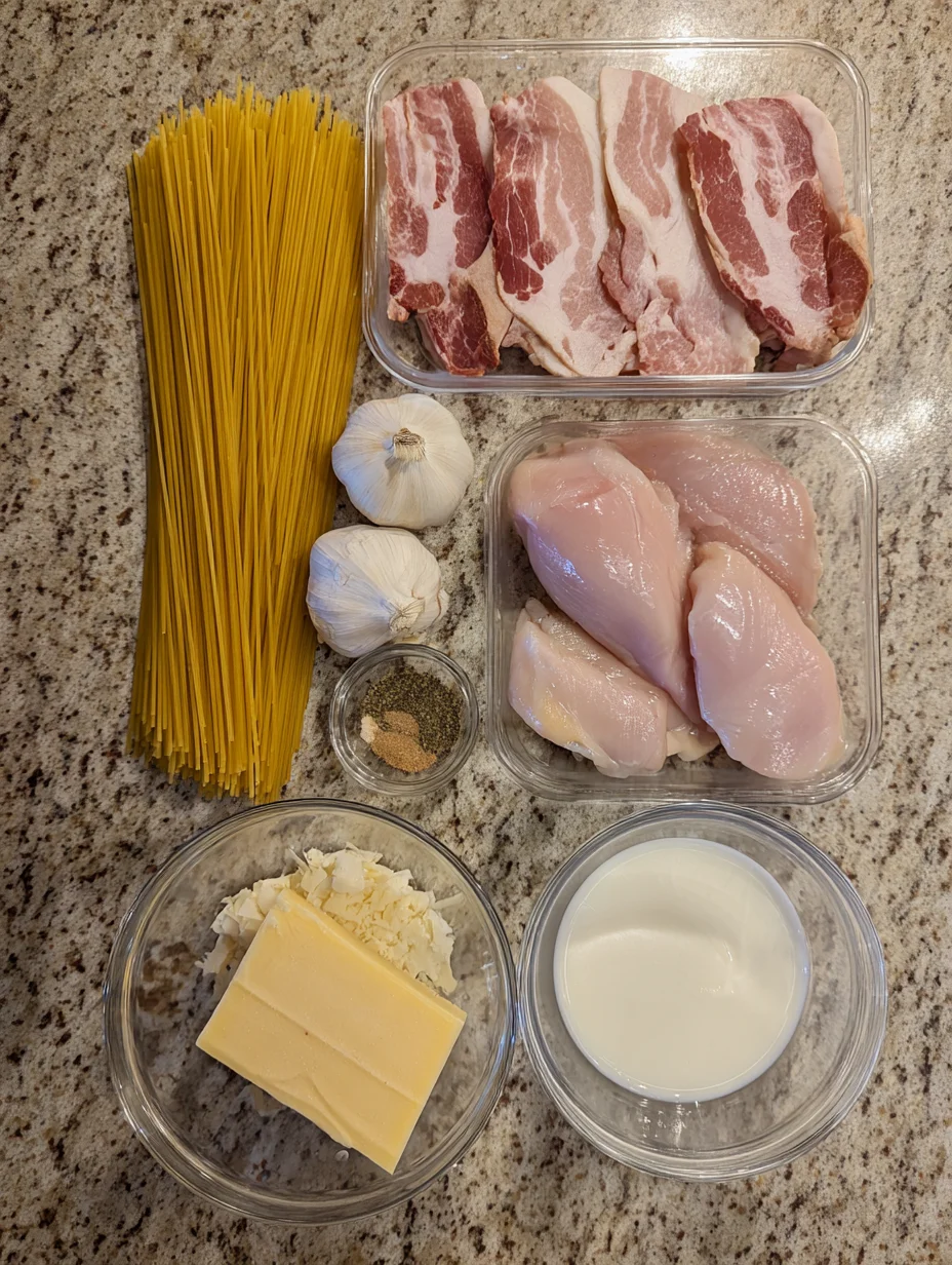 Cream Cheese Bacon Chicken Pasta