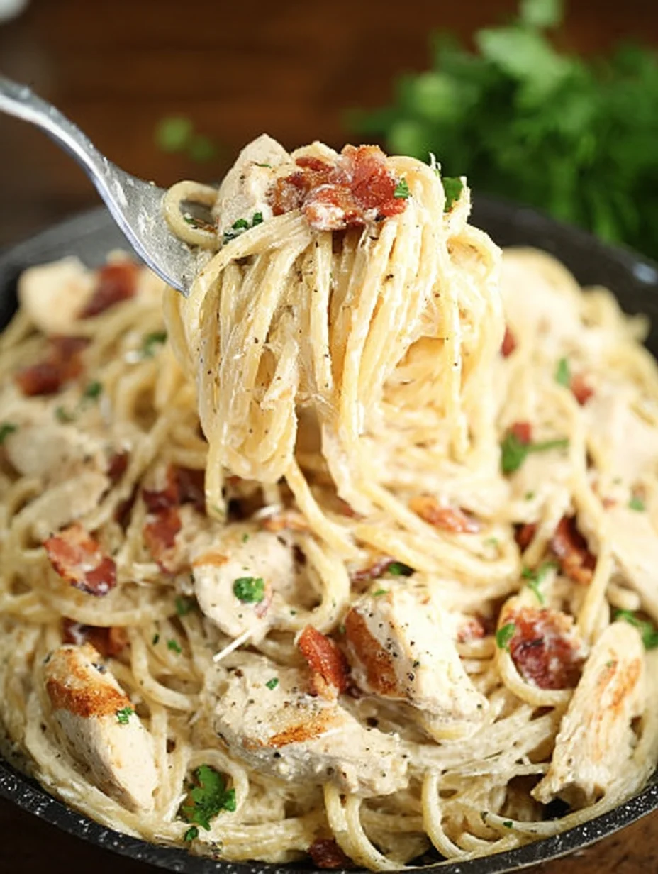 Cream Cheese Bacon Chicken Pasta