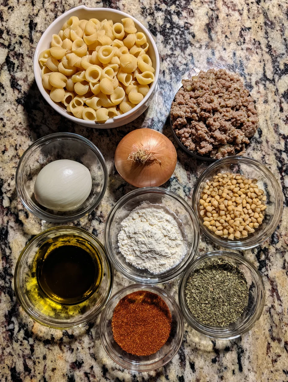 Creamy Beef and Shells
