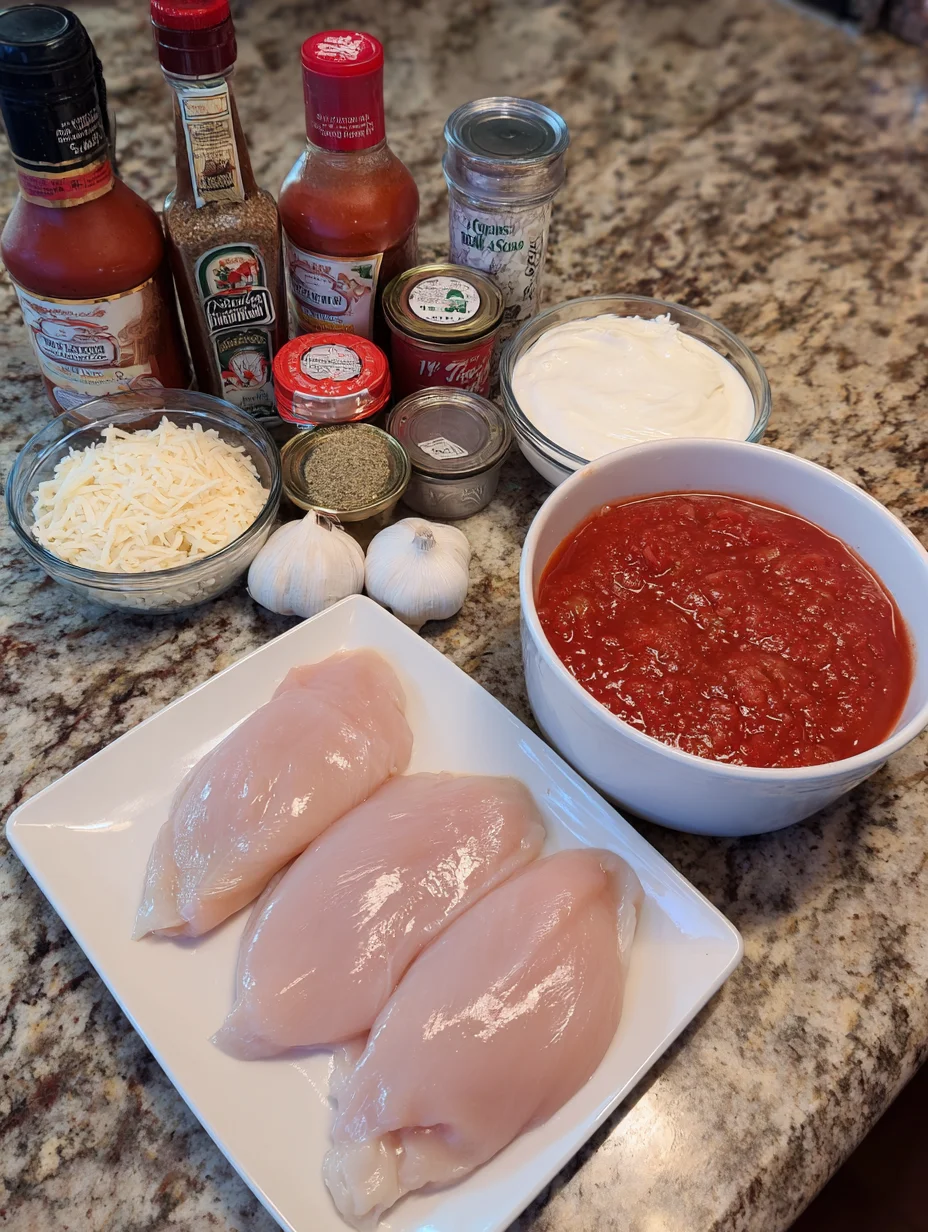 Crockpot Chicken Parmesan Soup