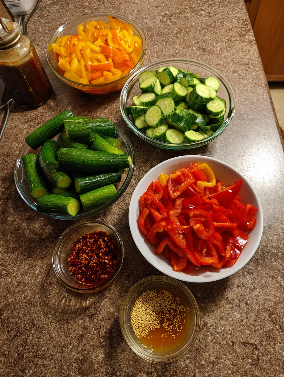 Cucumber & Pepper Salad