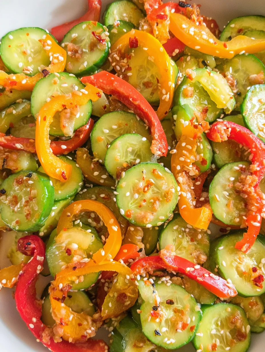 Cucumber & Pepper Salad