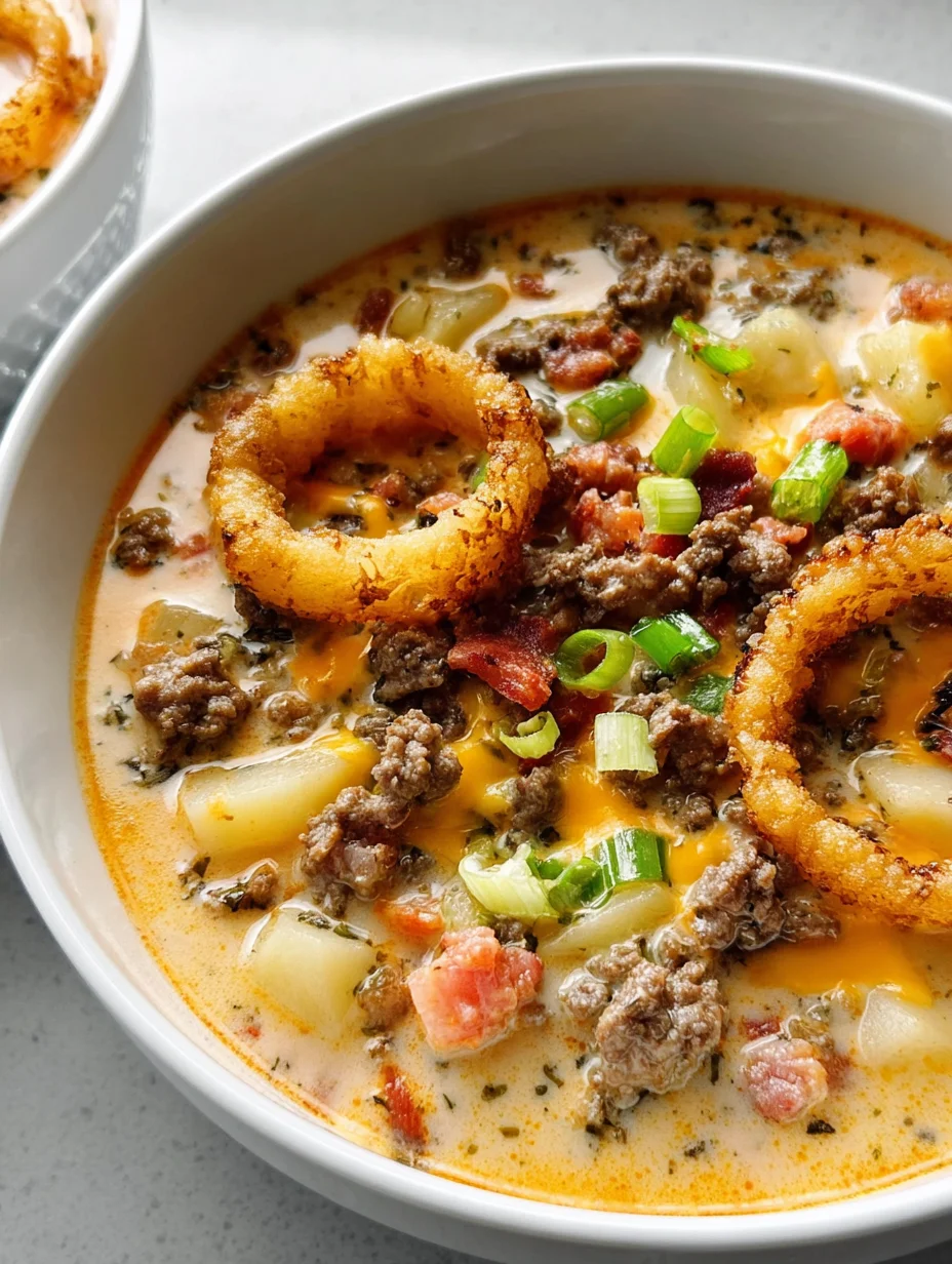 Easy Cheeseburger Soup