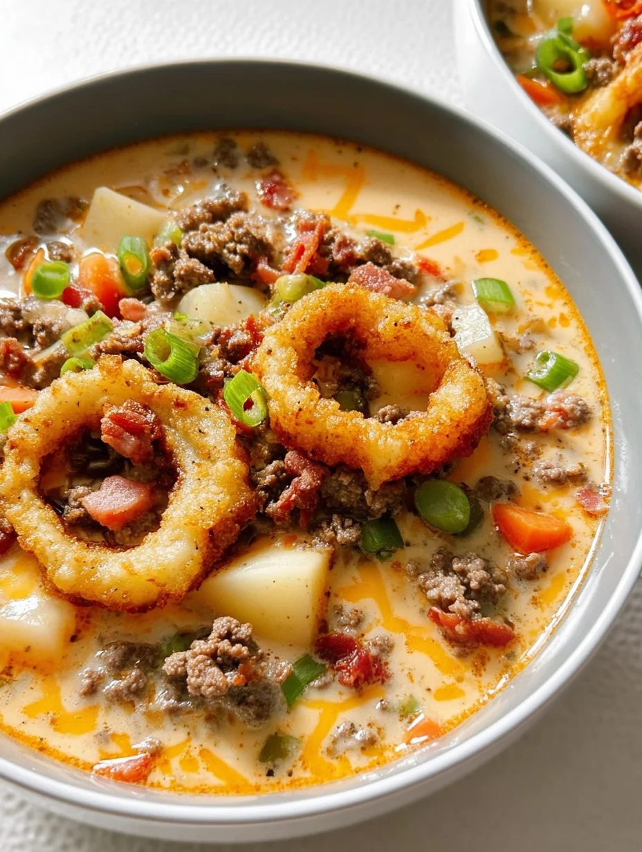 Easy Cheeseburger Soup