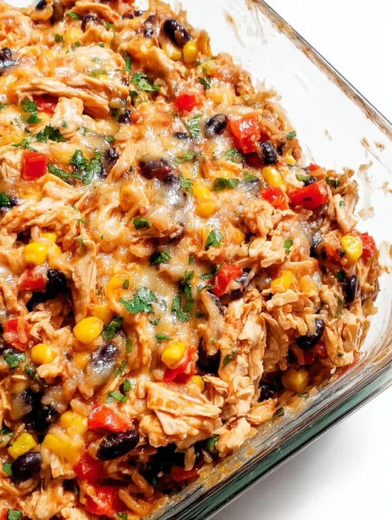 Easy Chicken Burrito Casserole