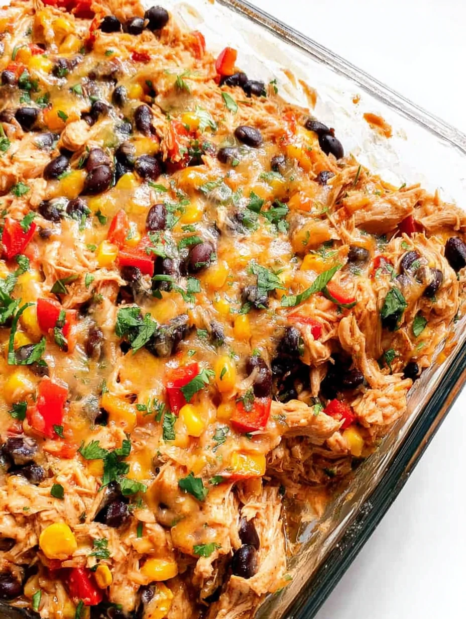 Easy Chicken Burrito Casserole