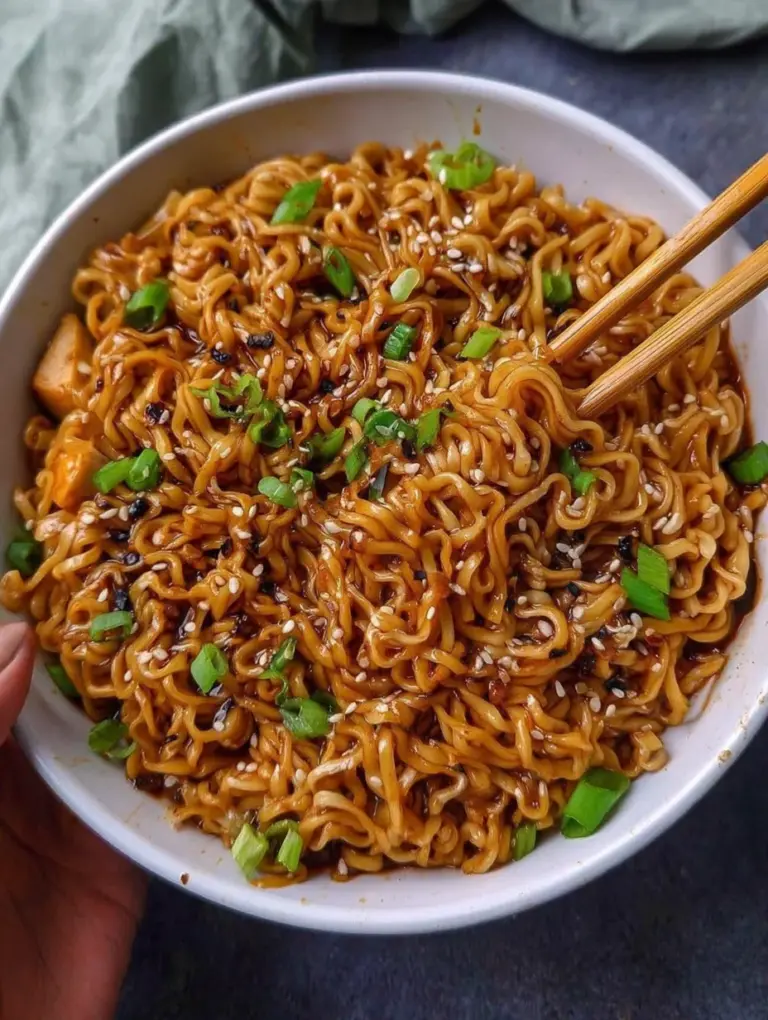 Easy Saucy Ramen Noodles