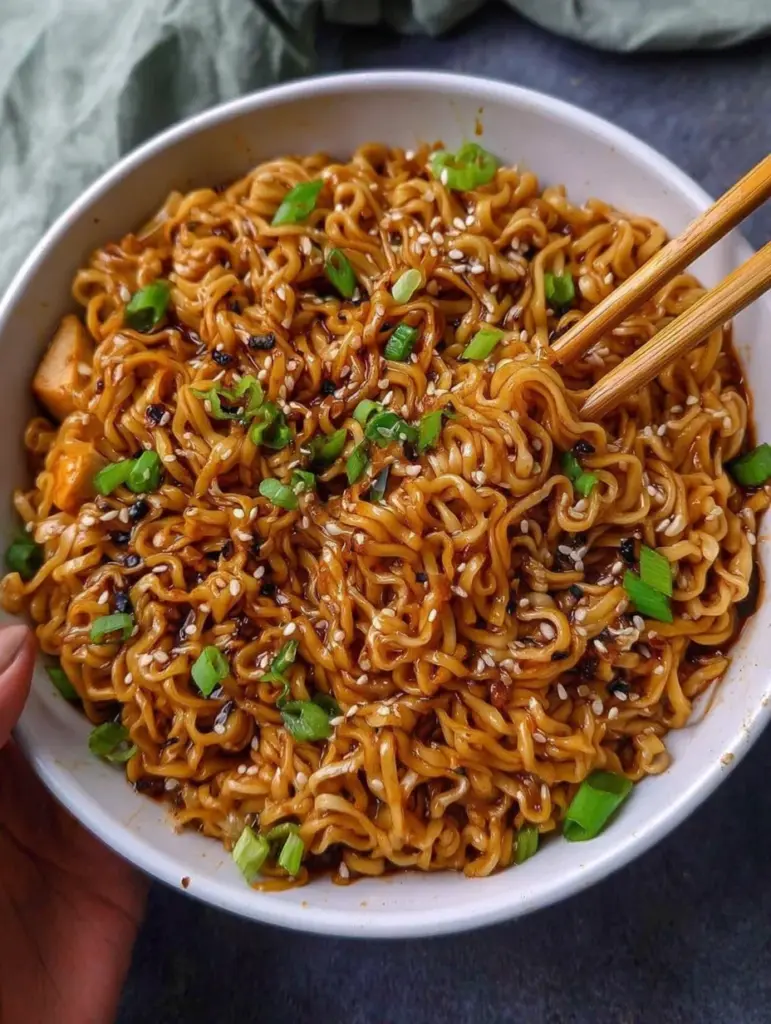 Easy Saucy Ramen Noodles