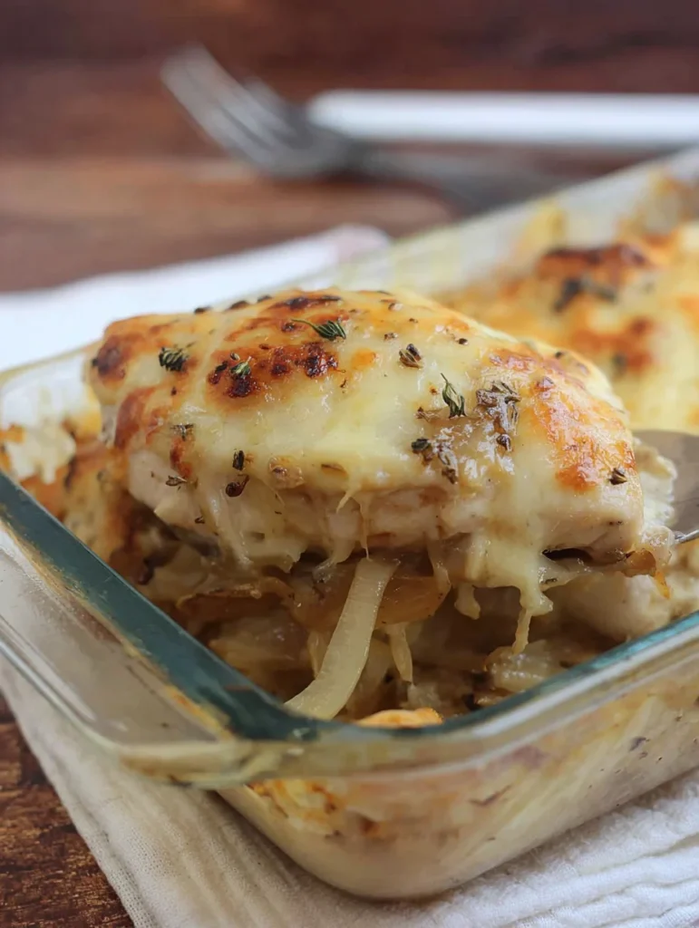 French Onion Chicken Bake