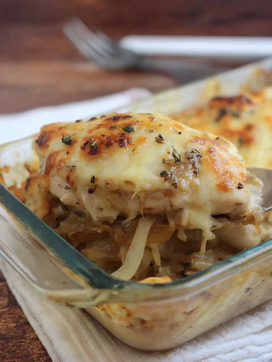 French Onion Chicken Bake