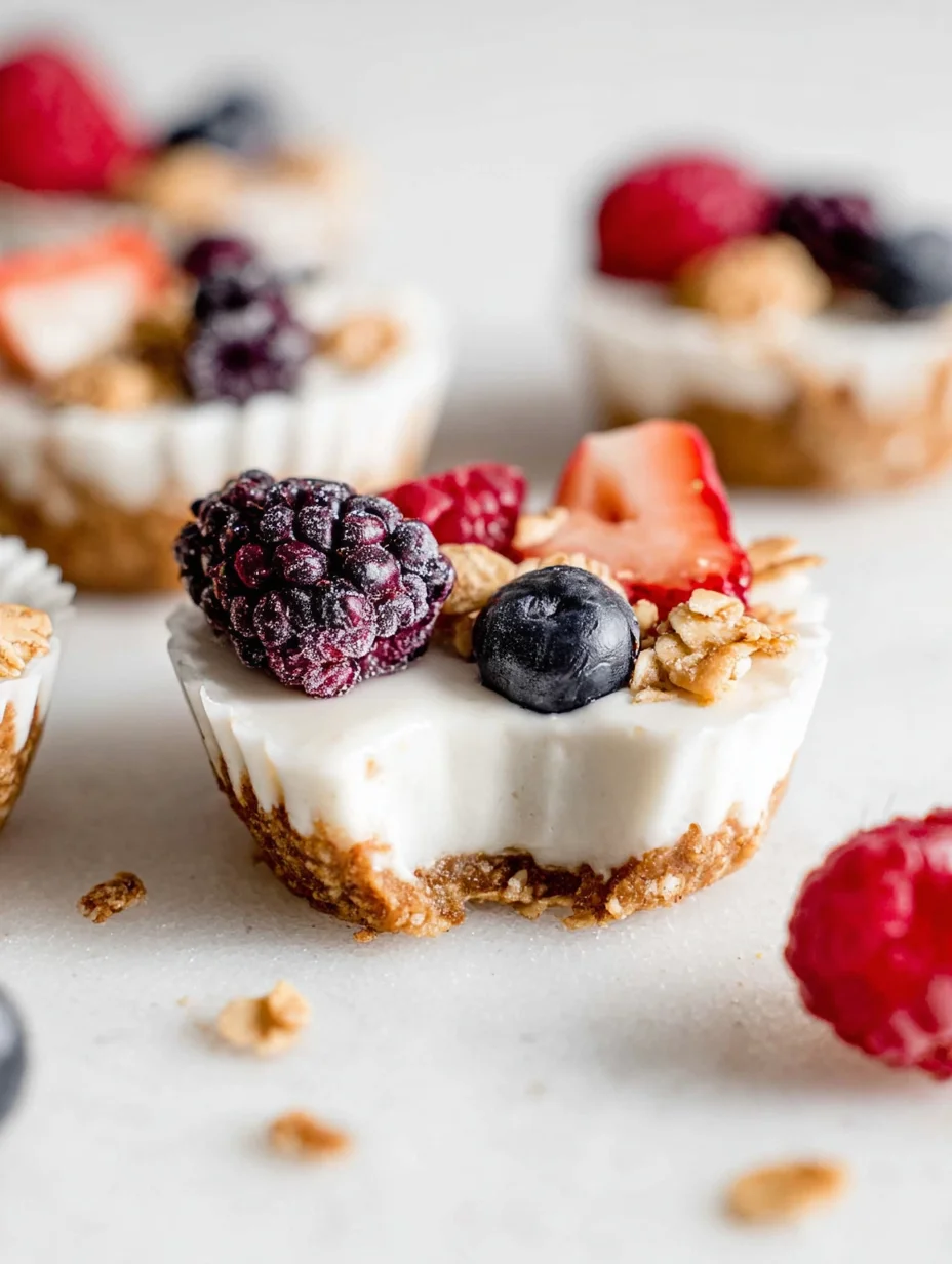 Frozen Yogurt Granola Cups