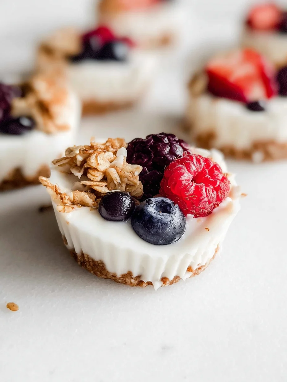 Frozen Yogurt Granola Cups