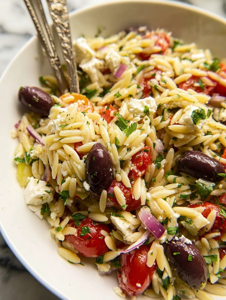 Greek Orzo Pasta Salad