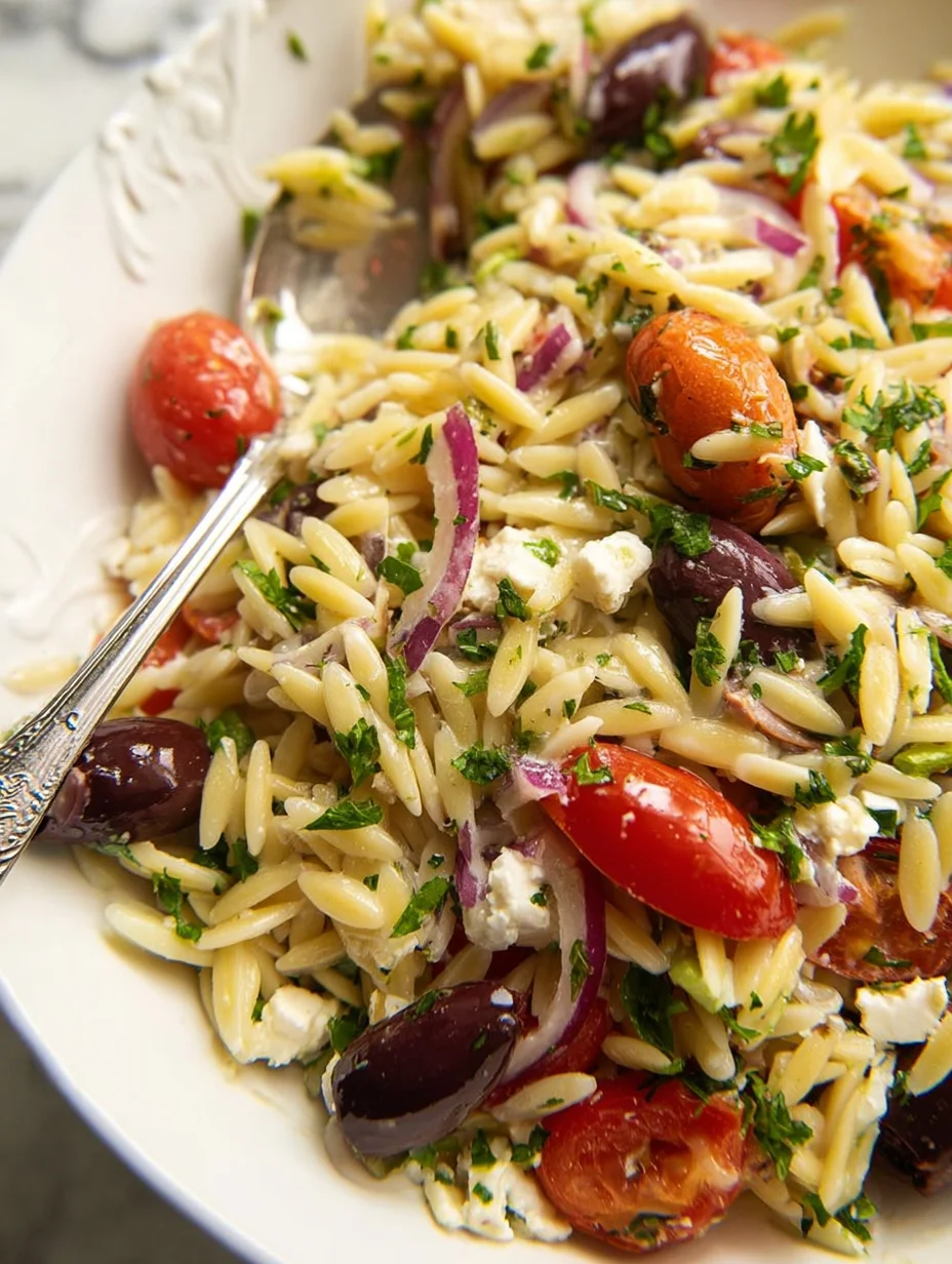 Greek Orzo Pasta Salad