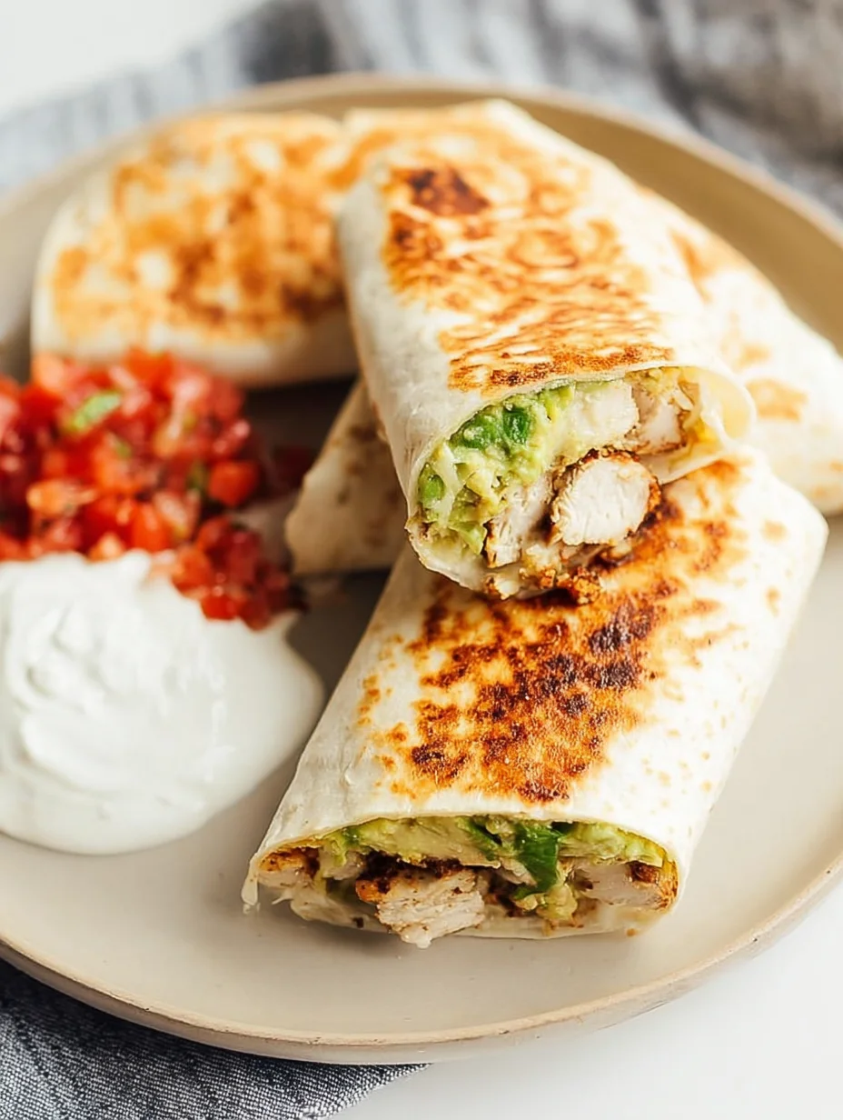 Grilled Avocado Chicken Wraps