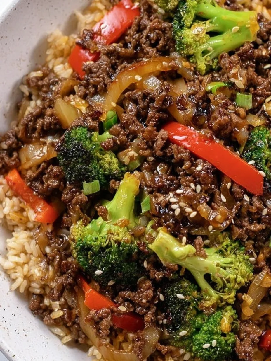 Ground Beef and Broccoli