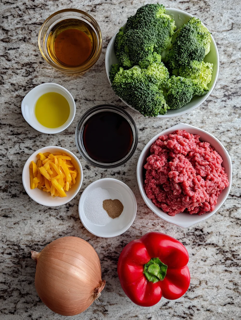 Ground Beef and Broccoli