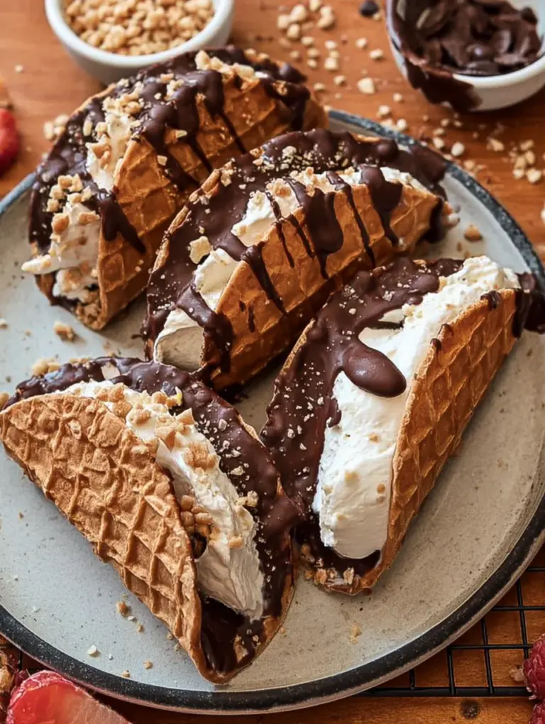Homemade Choco Tacos