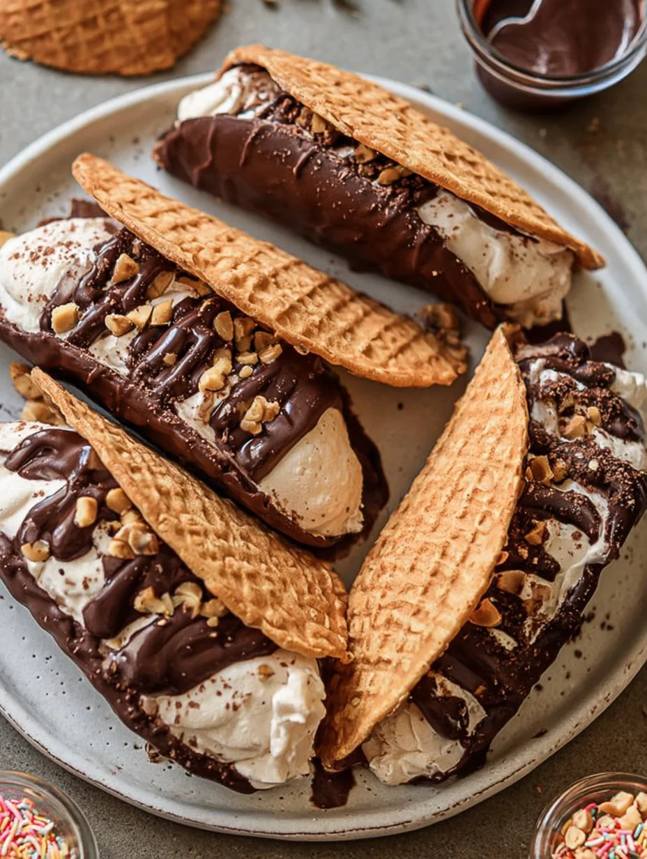 Homemade Choco Tacos