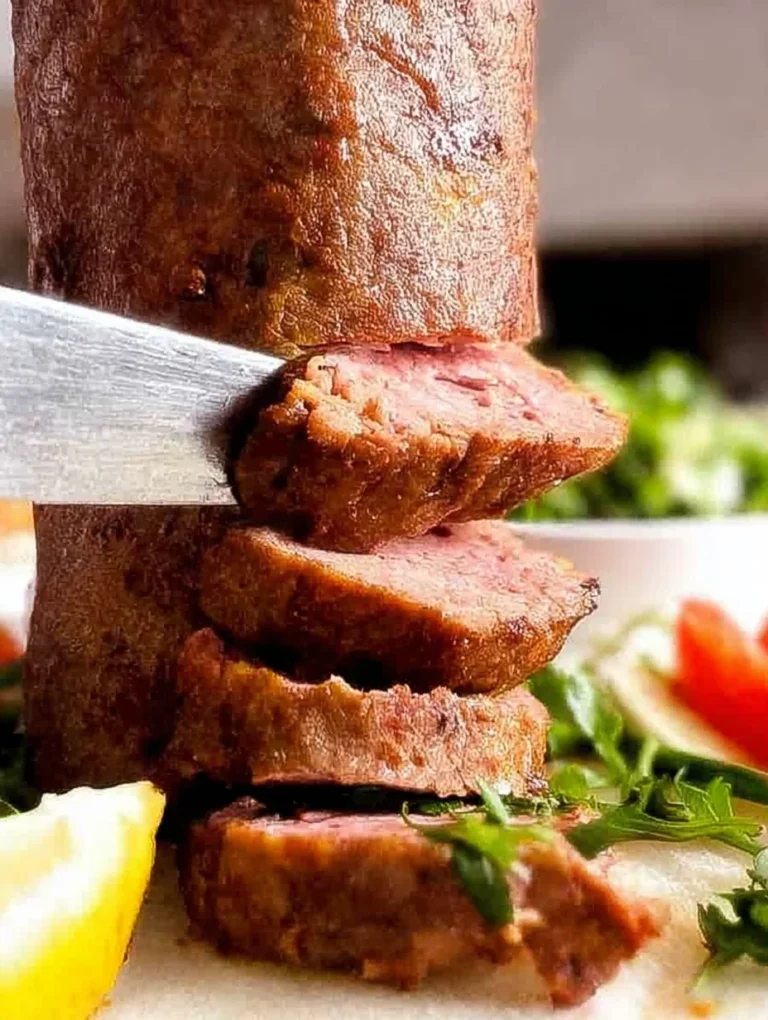 Homemade Rotisserie Doner Kebab Meat