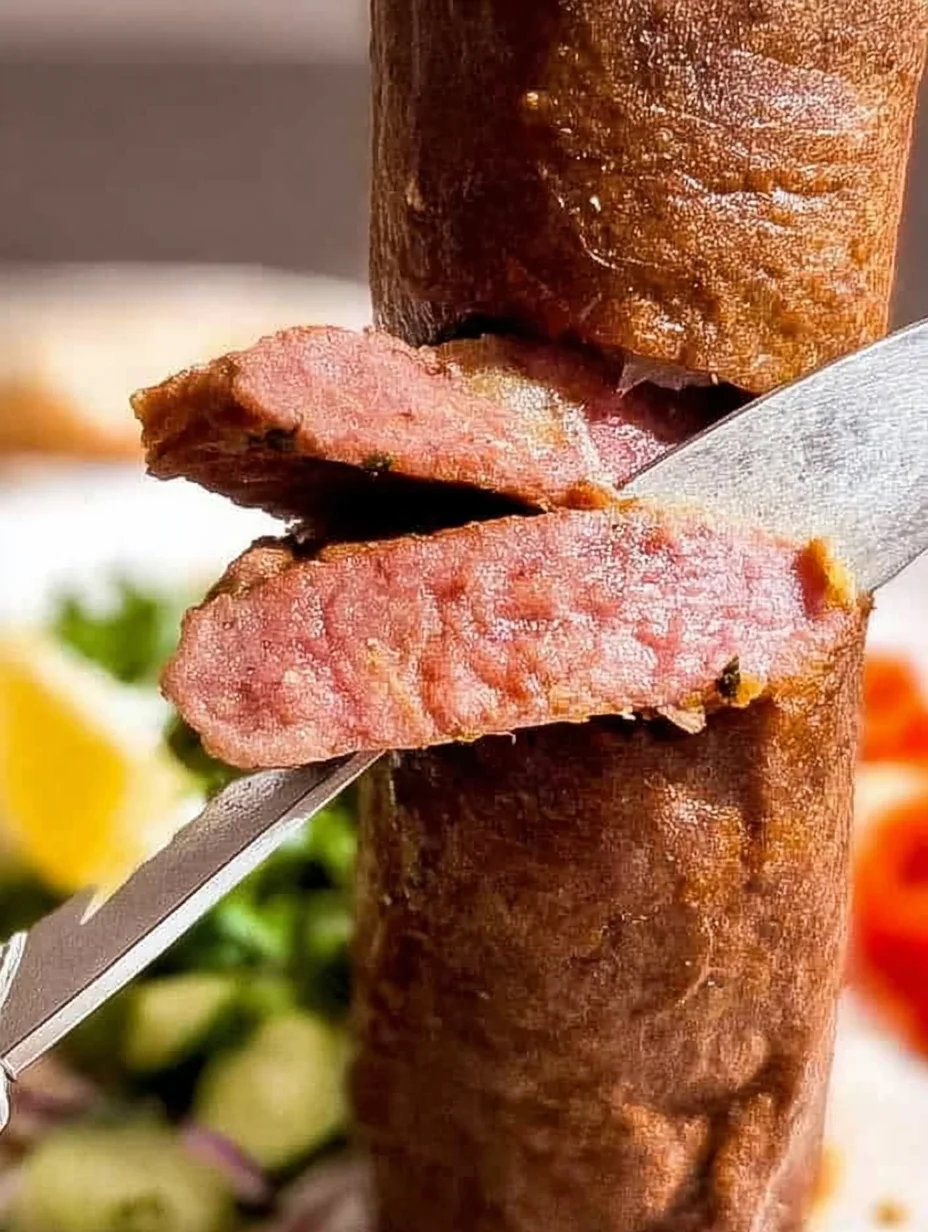 Homemade Rotisserie Doner Kebab Meat