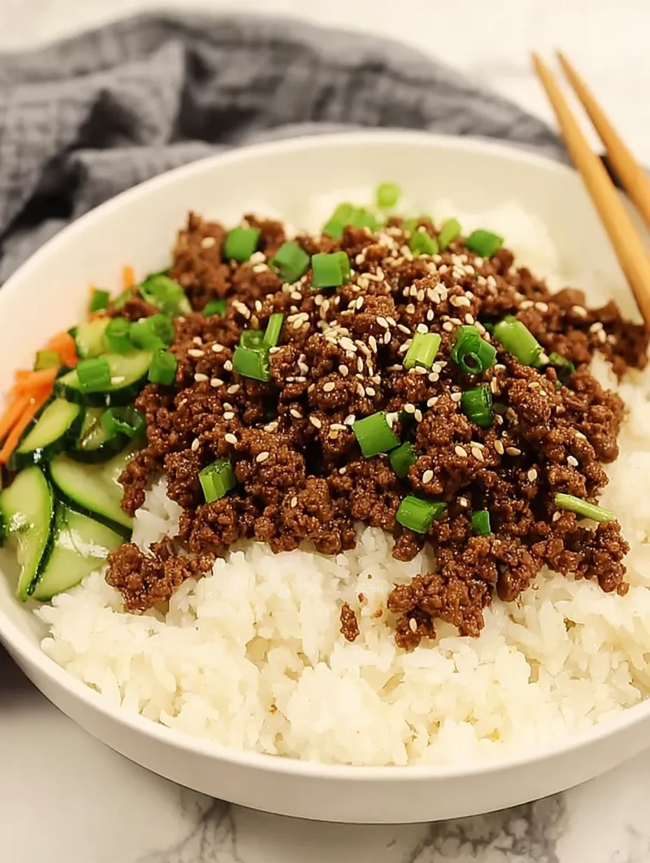 Korean Ground Beef Bowl