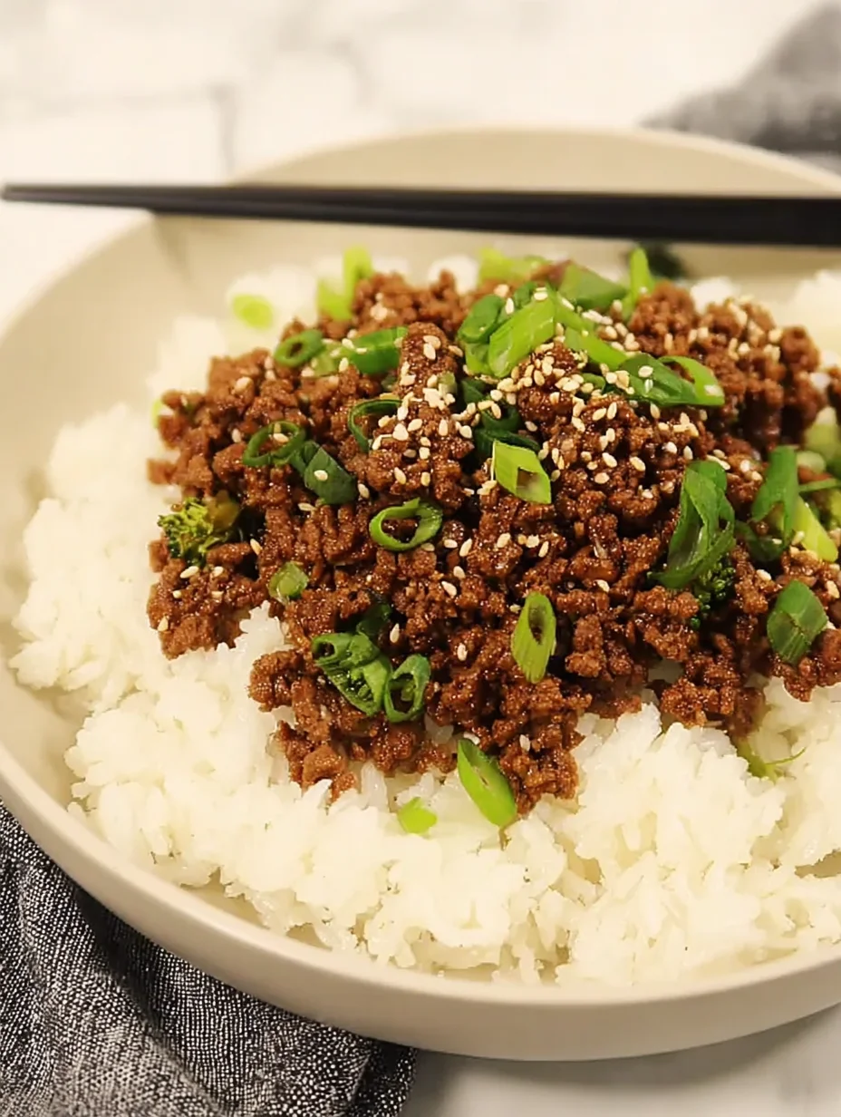 Korean Ground Beef Bowl