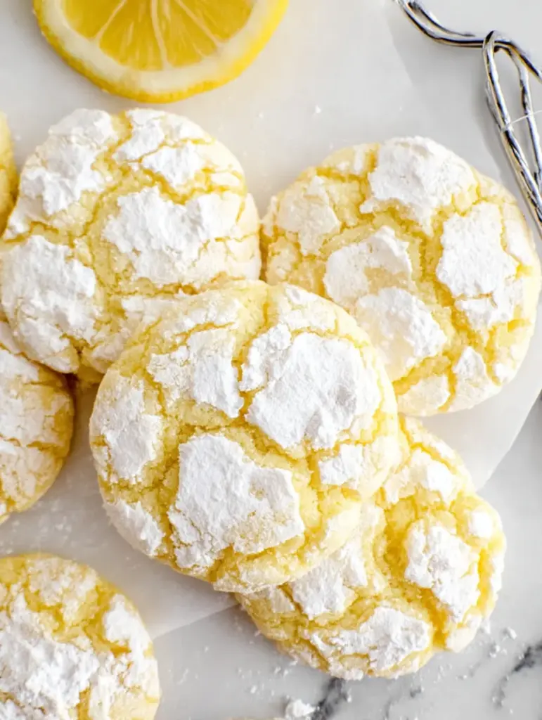Lemon Crinkle Cookies