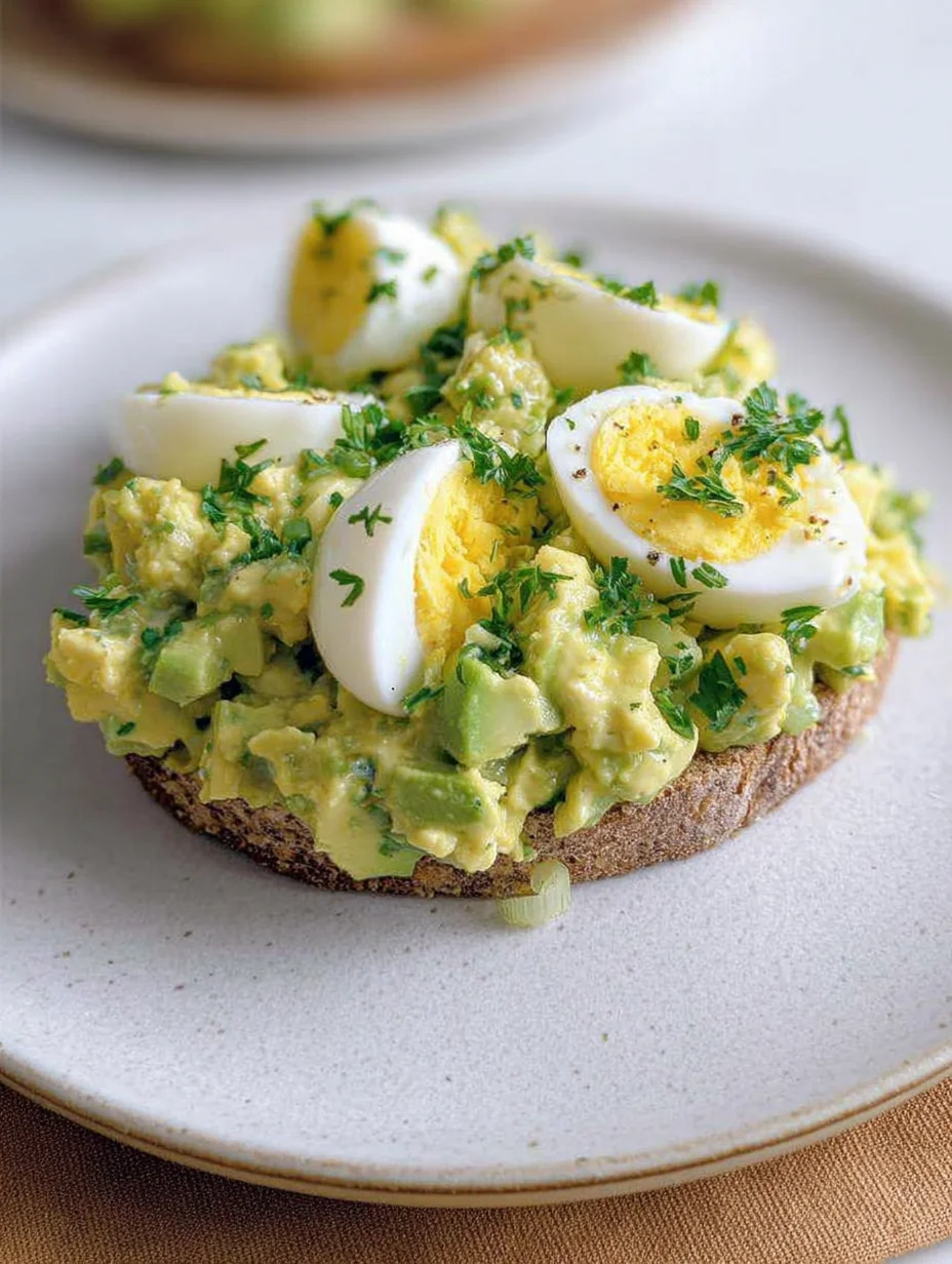 Mediterranean Avocado Egg Salad