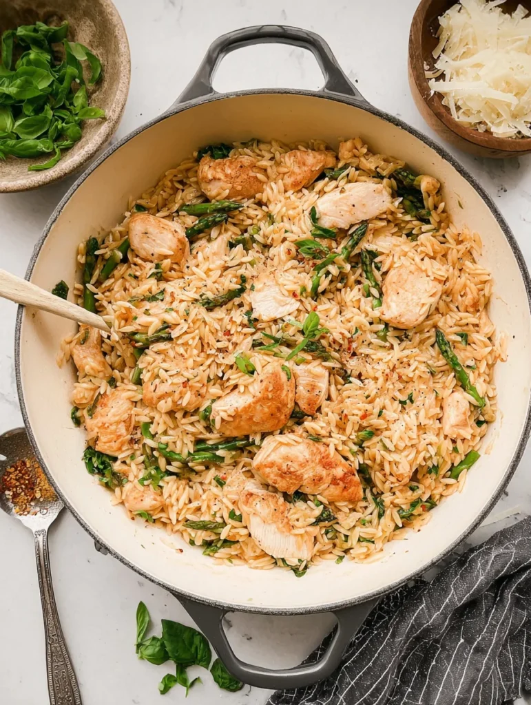 One Pot Chicken Orzo