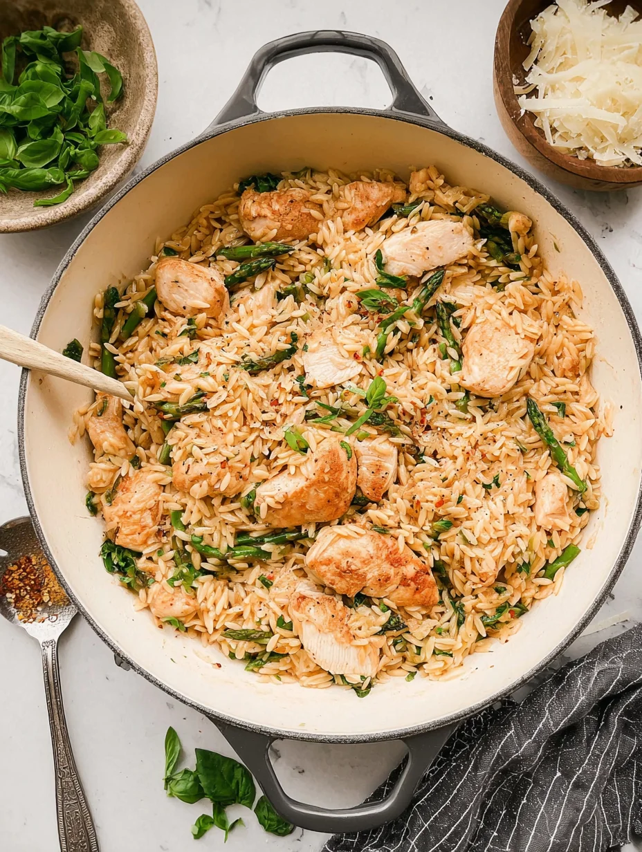 One Pot Chicken Orzo