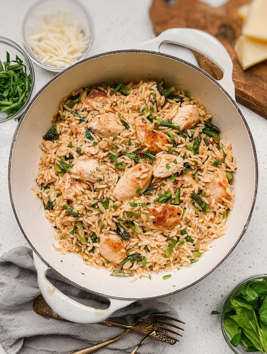 One Pot Chicken Orzo