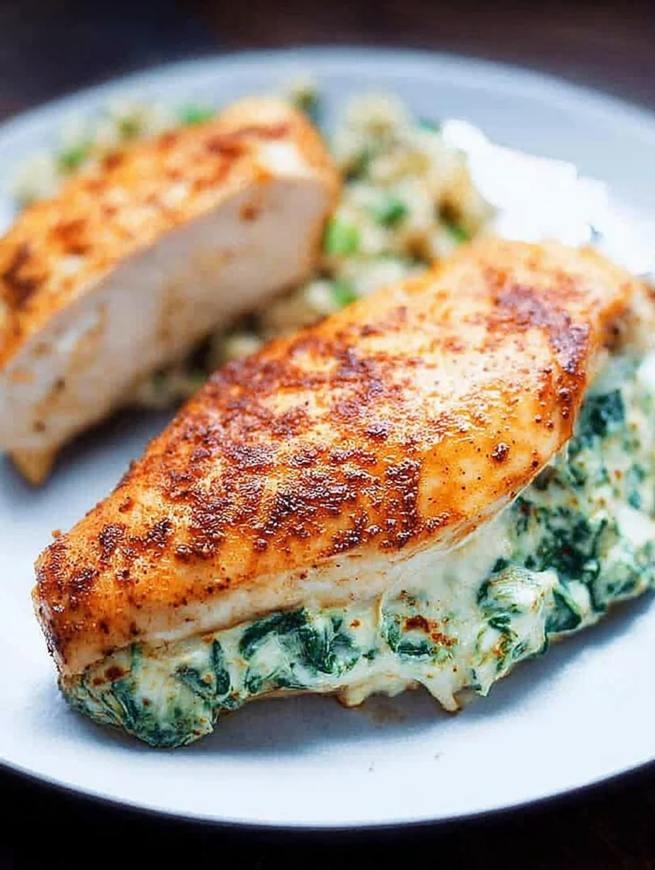 Spinach Stuffed Chicken Breasts