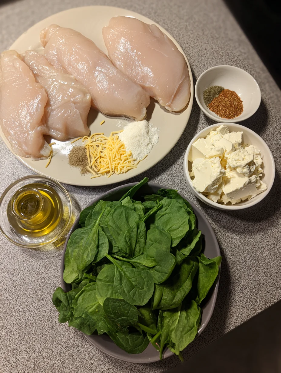 Spinach Stuffed Chicken Breasts